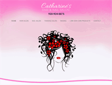 Tablet Screenshot of catharineshairandnailsalon.com